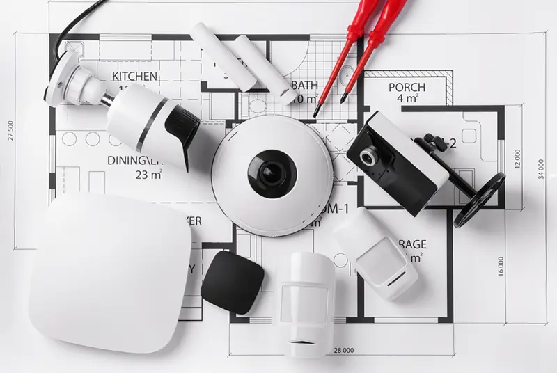 نقشه سیم‌کشی دزدگیر اماکن