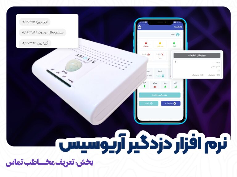 تعریف مخاطب هشدار دزدگیر آریوسیس