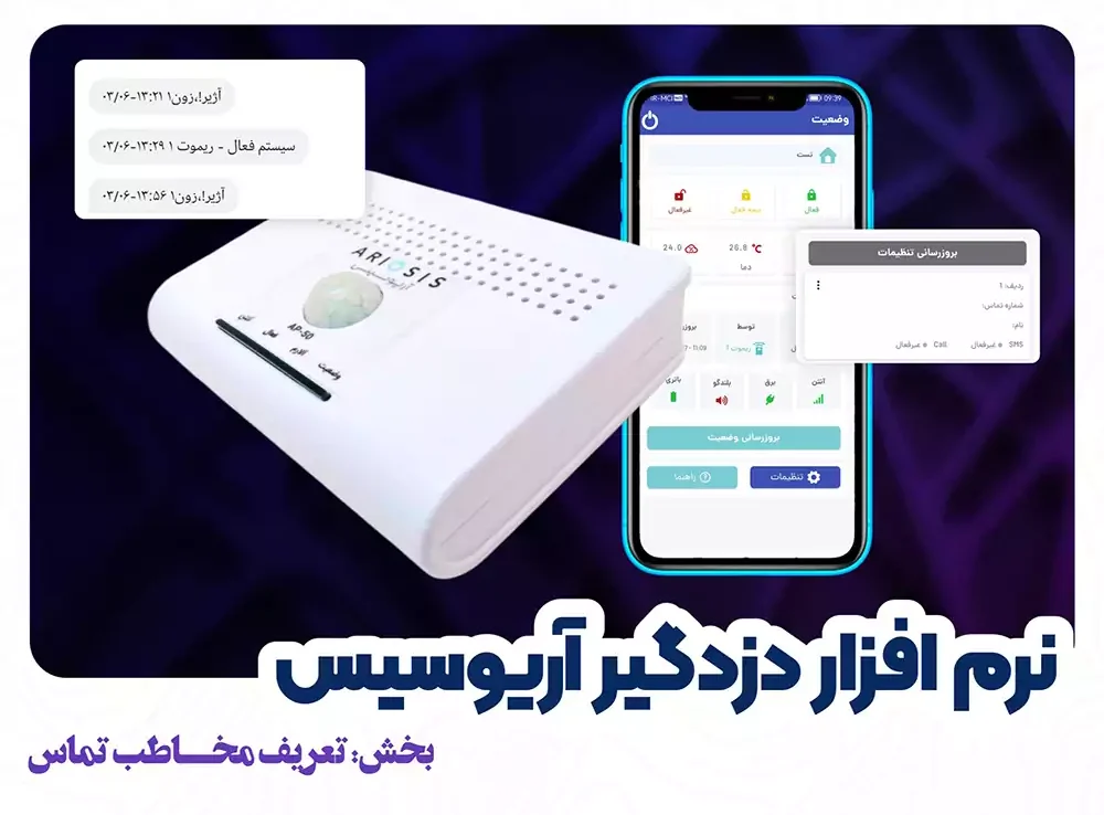 تعریف مخاطب هشدار دزدگیر آریوسیس