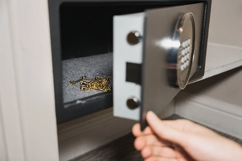 استفاده از گاوصندوق ضد سرقت